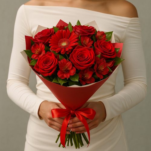 Букет «Алый восторг»