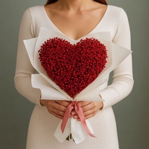Букет Гипсофил «Сердце любви»